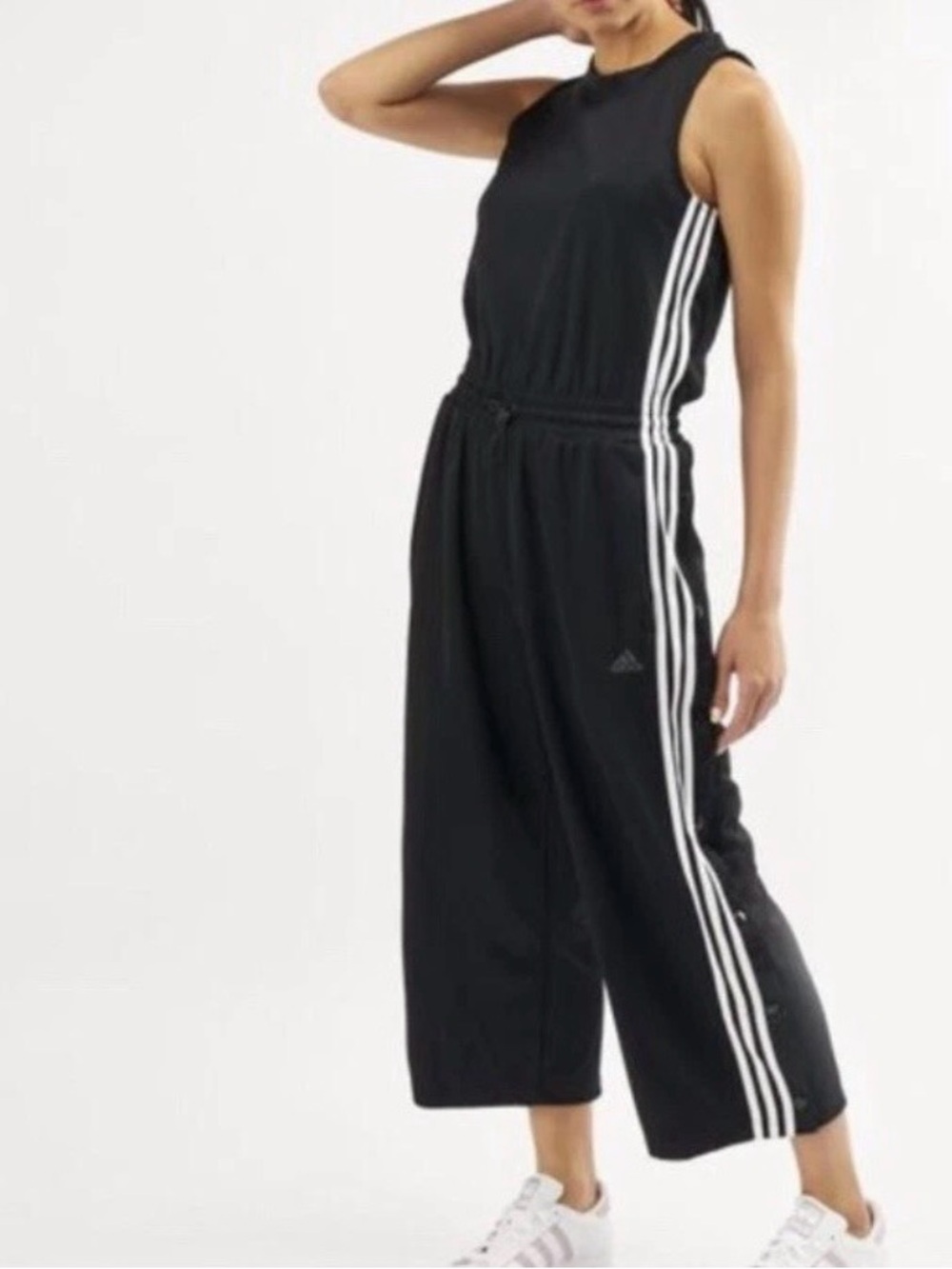 ✨adidas Black Romper with Snap Details NWT